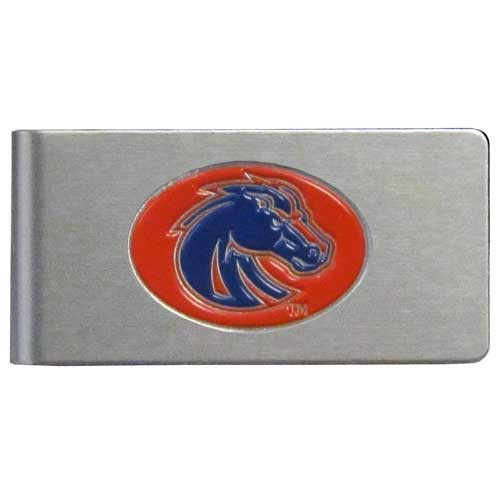 Boise St. Broncos Brushed Metal Money Clip