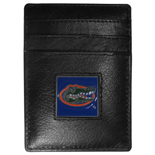 Florida Gators Leather Money Clip/Cardholder Packaged in Gift Box