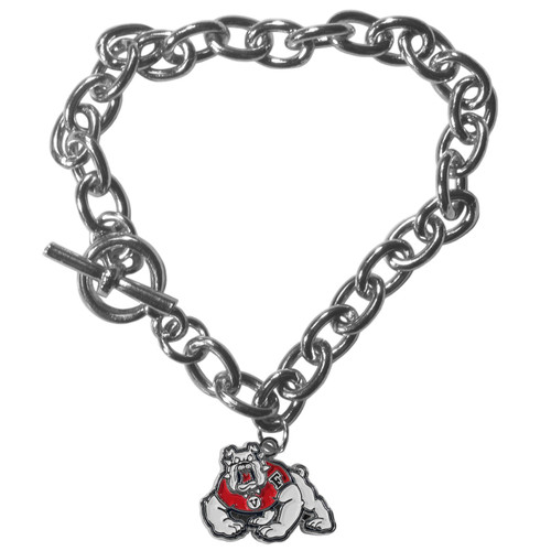 Fresno St. Bulldogs Charm Chain Bracelet
