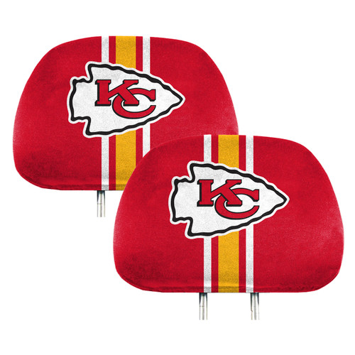 Kansas City Chiefs Printed Headrest Cover Chiefs Primary Logo Red, Yellow