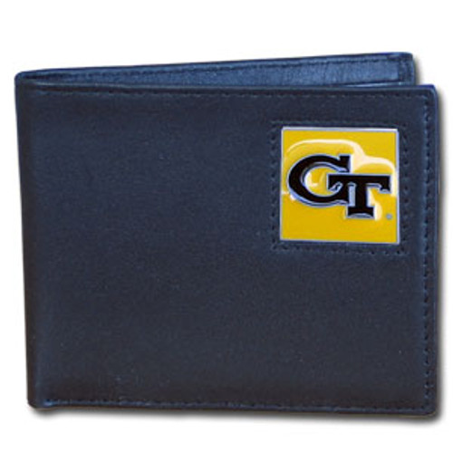 Georgia Tech Yellow Jackets Leather Bi-fold Wallet