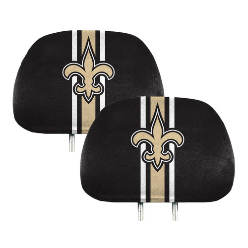 New Orleans Saints Printed Headrest Cover Saints Primary Logo Gold & Black