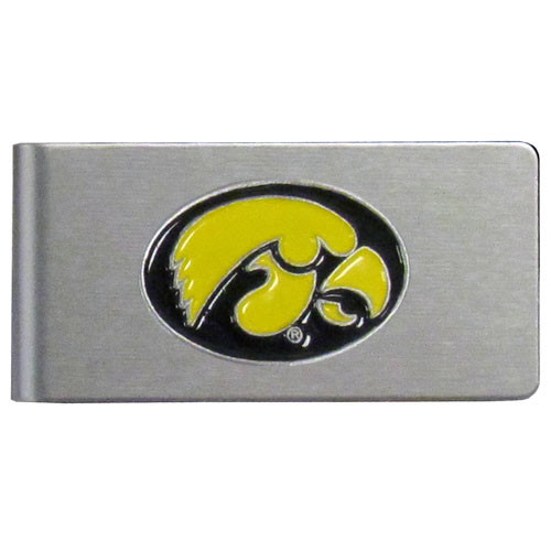 Iowa Hawkeyes Brushed Metal Money Clip