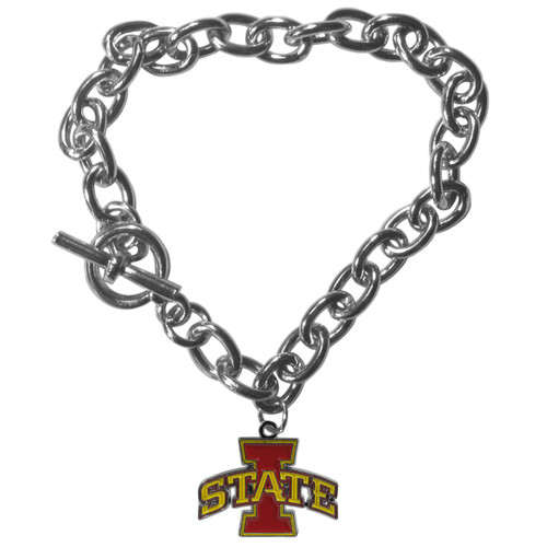 Iowa St. Cyclones Charm Chain Bracelet