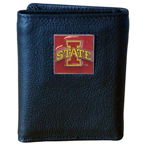 Iowa St. Cyclones Leather Tri-fold Wallet