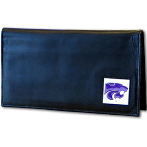 Kansas St. Wildcats Deluxe Leather Checkbook Cover