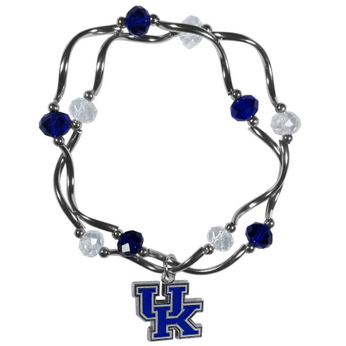 Kentucky Wildcats Crystal Bead Bracelet