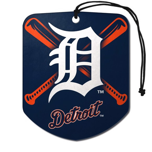 Detroit Tigers Air Freshener 2-pk "Stylized D" Primary Logo & Wordmark