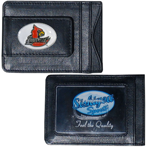 Louisville Cardinals Leather Cash & Cardholder