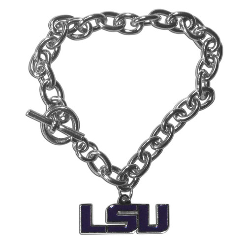 LSU Tigers Charm Chain Bracelet