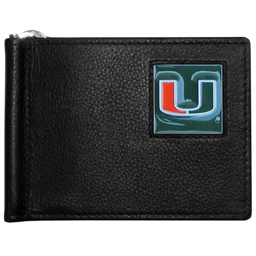 Miami Hurricanes Leather Bill Clip Wallet