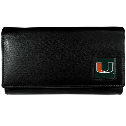 Miami Hurricanes Leather Women's Wallet