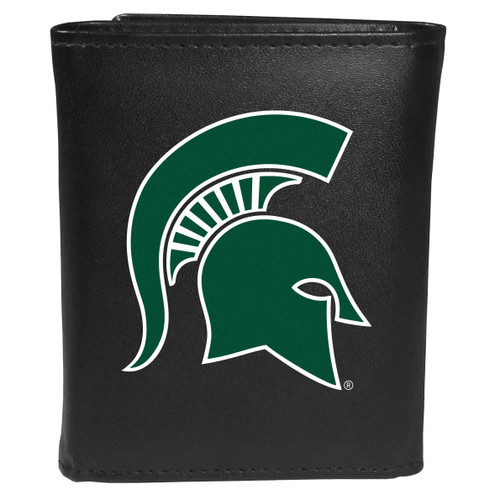 Michigan St. Spartans Leather Tri-fold Wallet, Large Logo
