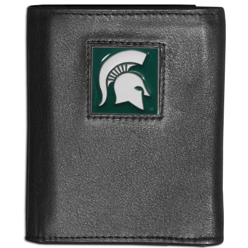 Michigan St. Spartans Leather Tri-fold Wallet