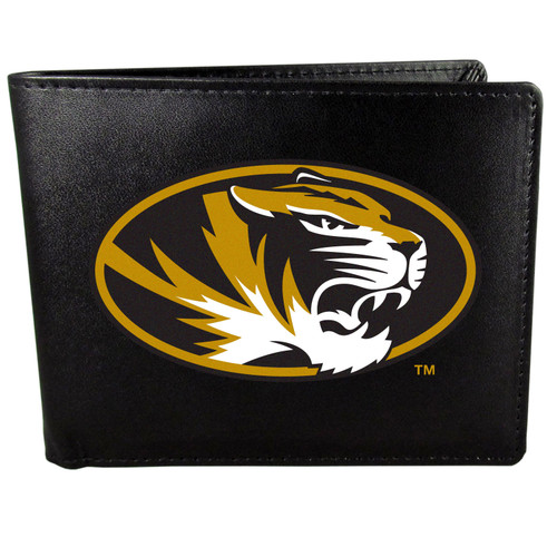 Missouri Tigers Leather Bi-fold Wallet, Large Logo