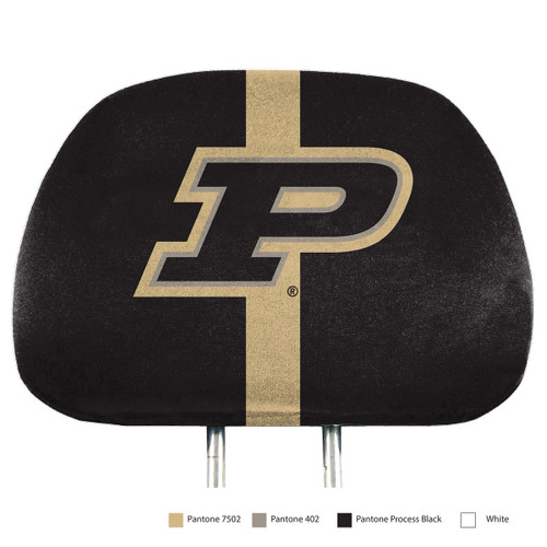 Purdue Boilermakers "P" Logo & Wordmark Headrest Covers