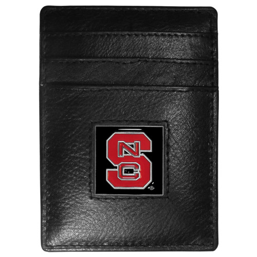 N. Carolina St. Wolfpack Leather Money Clip/Cardholder