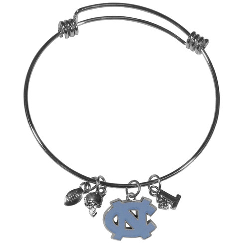 N. Carolina Tar Heels Charm Bangle Bracelet