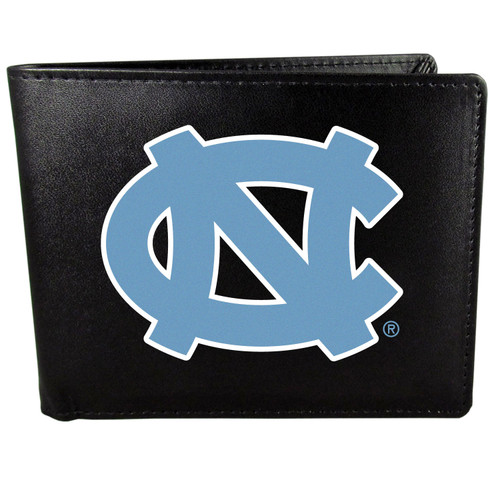 N. Carolina Tar Heels Leather Bi-fold Wallet, Large Logo