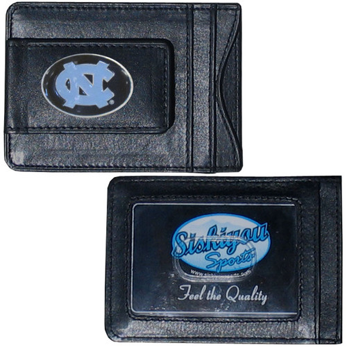 N. Carolina Tar Heels Leather Cash & Cardholder