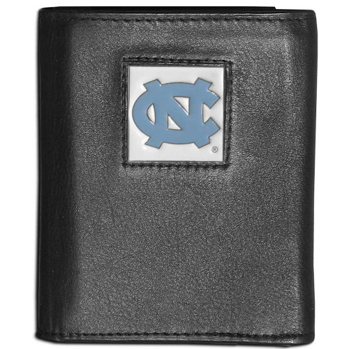 N. Carolina Tar Heels Leather Tri-fold Wallet