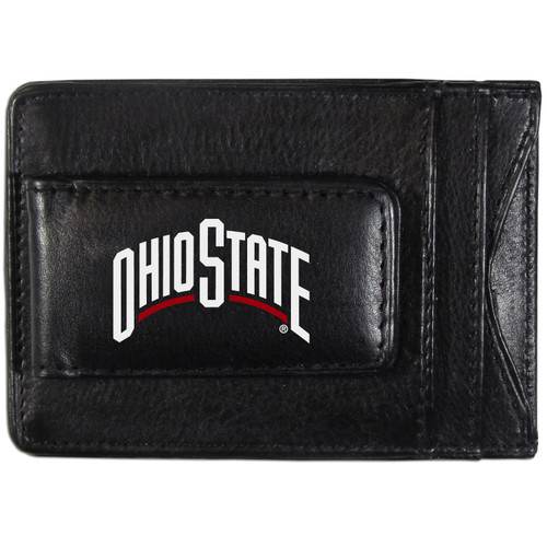 Ohio St. Buckeyes Logo Leather Cash and Cardholder