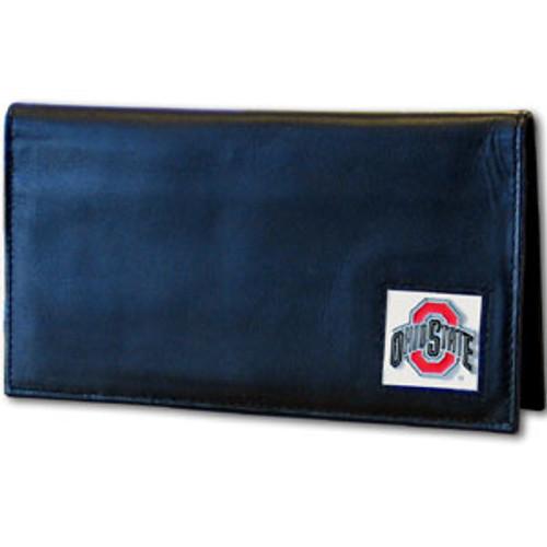 Ohio St. Buckeyes Deluxe Leather Checkbook Cover
