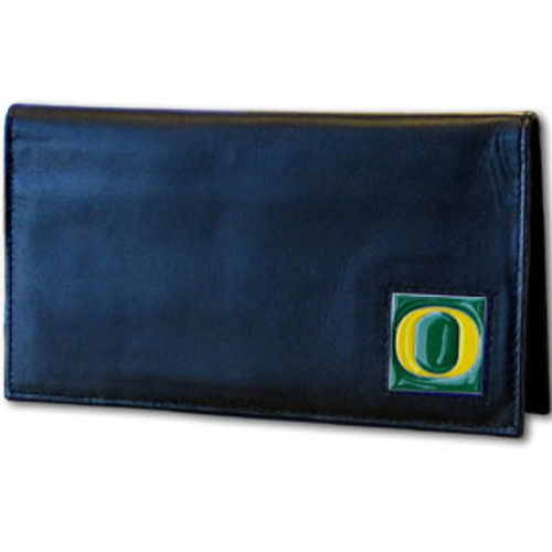 Oregon Ducks Deluxe Leather Checkbook Cover