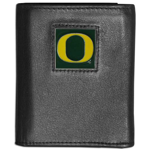 Oregon Ducks Leather Tri-fold Wallet