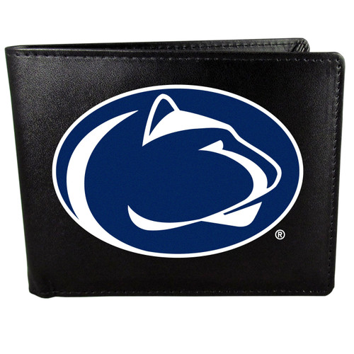 Penn St. Nittany Lions Leather Bi-fold Wallet, Large Logo