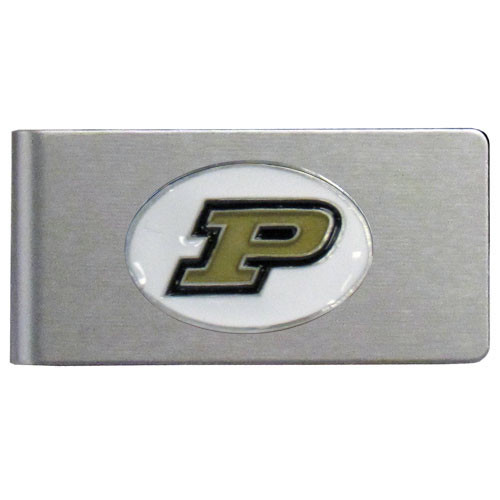 Purdue Boilermakers Brushed Metal Money Clip