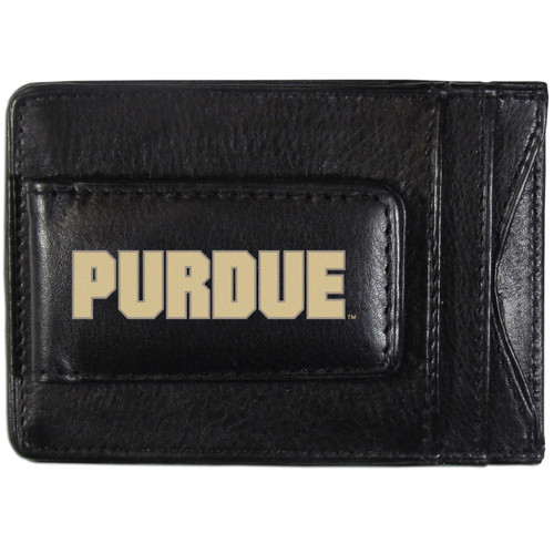 Purdue Boilermakers Logo Leather Cash and Cardholder