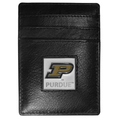 Purdue Boilermakers Leather Money Clip/Cardholder