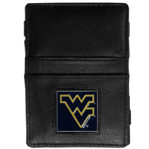 W. Virginia Mountaineers Leather Jacob's Ladder Wallet