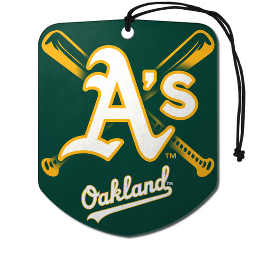 Oakland Athletics Air Freshener 2-pk "A's" Alternate Logo & Wordmark