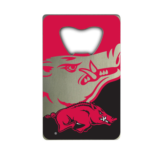 Arkansas Razorbacks Credit Card Bottle Opener "Razorback" Primary Logo