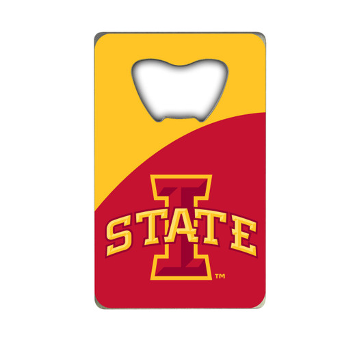Iowa State Cyclones Credit Card Bottle Opener "I STATE" Logo