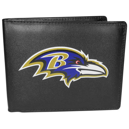 Baltimore Ravens Leather Bi-fold Wallet, Large Logo