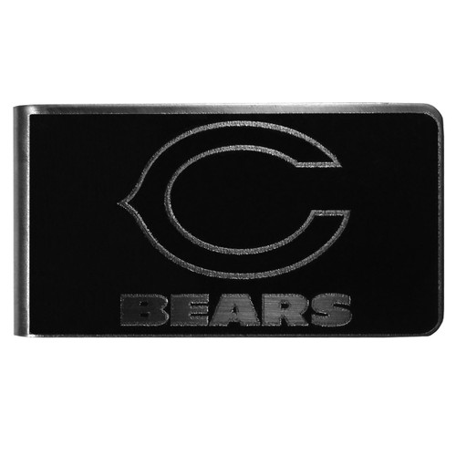 Chicago Bears Black and Steel Money Clip