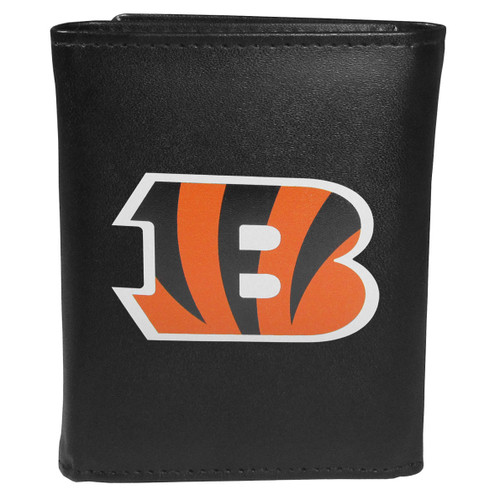 Cincinnati Bengals Leather Tri-fold Wallet, Large Logo