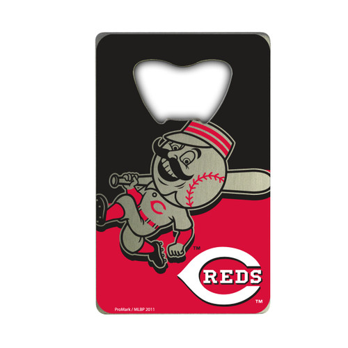 Cincinnati Reds Credit Card Bottle Opener Primary and Alternate Logo