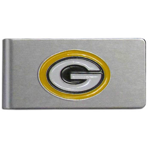 Green Bay Packers Brushed Metal Money Clip
