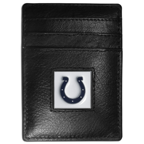 Indianapolis Colts Leather Money Clip/Cardholder Packaged in Gift Box