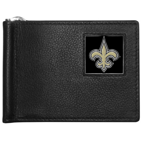 New Orleans Saints Leather Bill Clip Wallet