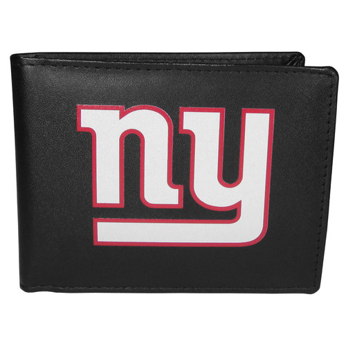 New York Giants Leather Bi-fold Wallet, Large Logo