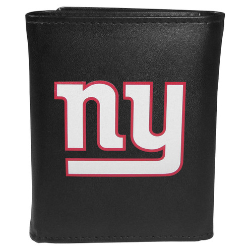 New York Giants Leather Tri-fold Wallet, Large Logo