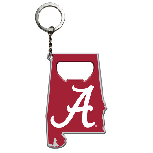 Arizona State Sun Devils Keychain Bottle Opener "A" Logo / Shape of Alabama