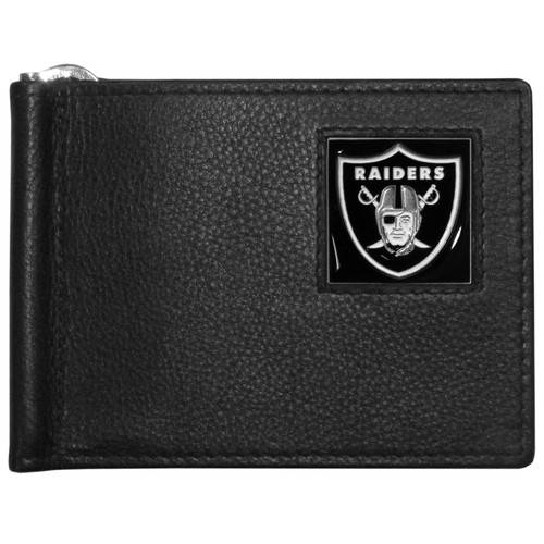 Las Vegas Raiders Leather Bill Clip Wallet