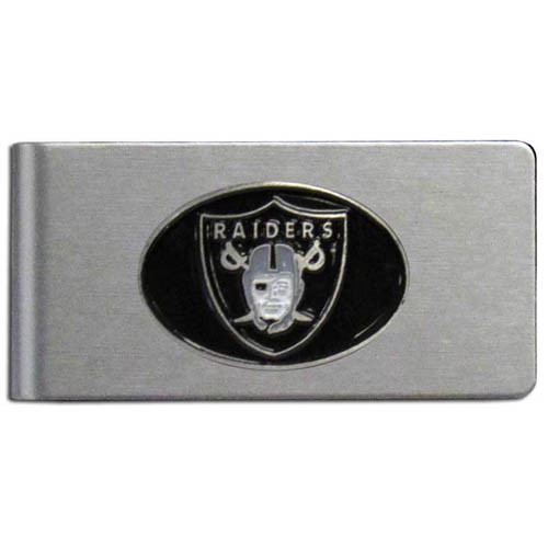 Las Vegas Raiders Brushed Metal Money Clip