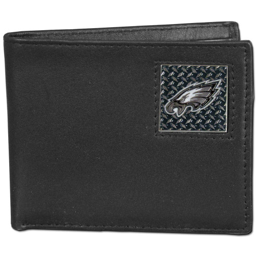 Philadelphia Eagles Gridiron Leather Bi-fold Wallet Packaged in Gift Box